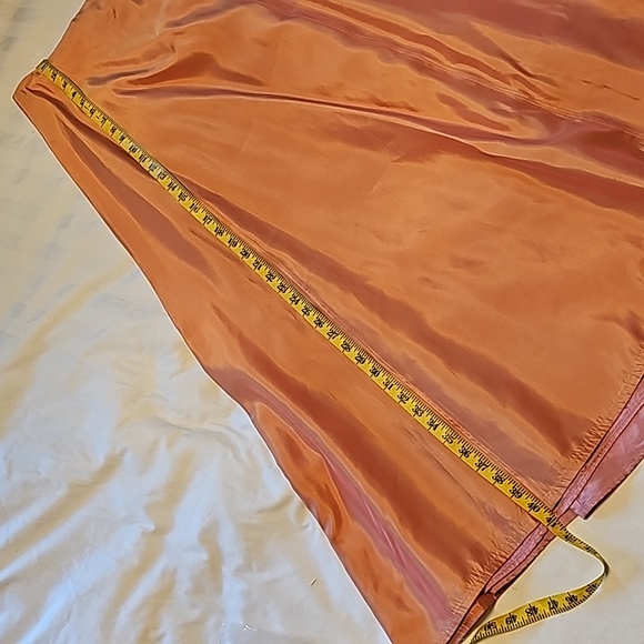 Ball Gown Bottom, High-waisted gown bottom, Size 8, Iridescent Orange with top. - Picture 6 of 14